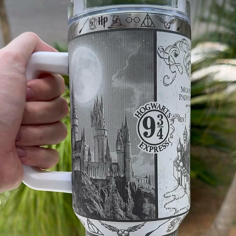 Exclusive: Customized HP STLY Quencher Tumbler 40 oz / 1.2L + *FREE GIFTS Set 5x Straw Covers* - LIMITED EDITION