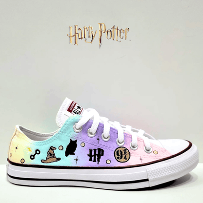 Exclusive: HP Custom All Star Shoes and Sneakers Handmade Embroidery + *FREE GIFTS 1x Pair of Socks* - LIMITED EDITION