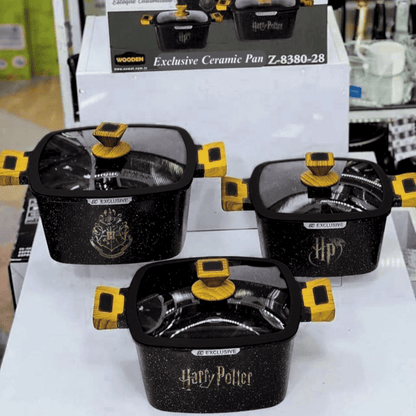 Exclusive: Set 3x pcs HP Custom Ceramic Nonstick Cookware + *FREE GIFTS 8x HP Wooden Spoons* - LIMITED EDITION