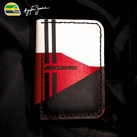 Exclusive: Senna Signature McLaren MP4/4 Wallet 100% Genuine Leather and High Quality Craftsmanship + *GIFTS 1x Keychain* - LIMITED EDITION