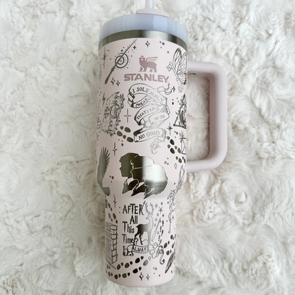 Exclusive: Customized HP STLY Quencher Tumbler 40 oz / 1.2L + *FREE GIFTS Set 5x Straw Covers* - LIMITED EDITION