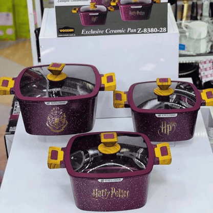 Exclusive: Set 3x pcs HP Custom Ceramic Nonstick Cookware + *FREE GIFTS 8x HP Wooden Spoons* - LIMITED EDITION