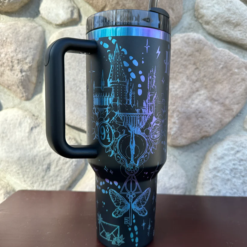 Exclusive: Customized HP STLY Quencher Tumbler 40 oz / 1.2L + *FREE GIFTS Set 5x Straw Covers* - LIMITED EDITION