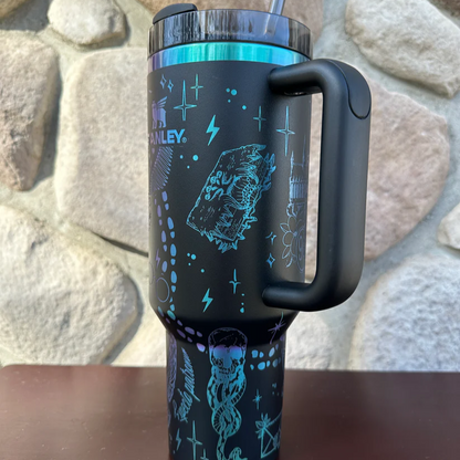 Exclusive: Customized HP STLY Quencher Tumbler 40 oz / 1.2L + *FREE GIFTS Set 5x Straw Covers* - LIMITED EDITION