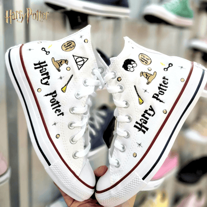 Exclusive: HP Custom All Star Shoes and Sneakers Handmade Embroidery + *FREE GIFTS 1x Pair of Socks* - LIMITED EDITION