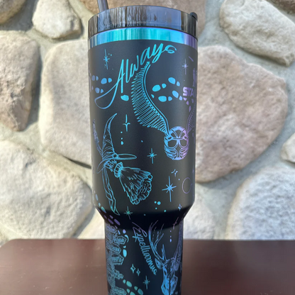 Exclusive: Customized HP STLY Quencher Tumbler 40 oz / 1.2L + *FREE GIFTS Set 5x Straw Covers* - LIMITED EDITION
