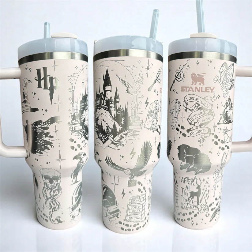 Exclusive: Customized HP STLY Quencher Tumbler 40 oz / 1.2L + *FREE GIFTS Set 5x Straw Covers* - LIMITED EDITION