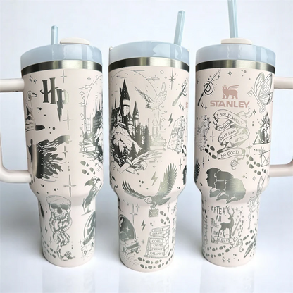 Exclusive: Customized HP STLY Quencher Tumbler 40 oz / 1.2L + *FREE GIFTS Set 5x Straw Covers* - LIMITED EDITION