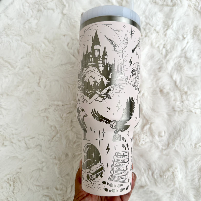 Exclusive: Customized HP STLY Quencher Tumbler 40 oz / 1.2L + *FREE GIFTS Set 5x Straw Covers* - LIMITED EDITION