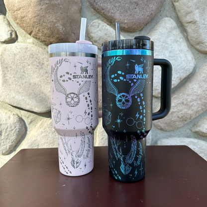 Exclusive: Customized HP STLY Quencher Tumbler 40 oz / 1.2L + *FREE GIFTS Set 5x Straw Covers* - LIMITED EDITION
