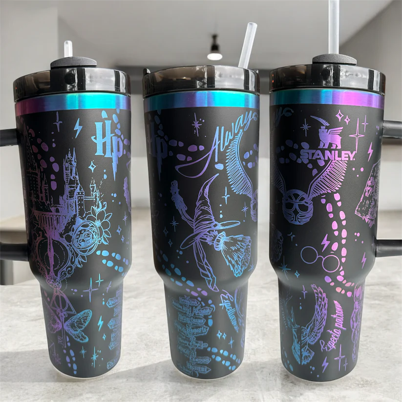 Exclusive: Customized HP STLY Quencher Tumbler 40 oz / 1.2L + *FREE GIFTS Set 5x Straw Covers* - LIMITED EDITION