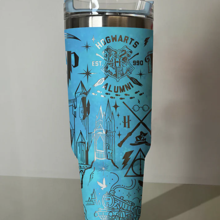 Exclusive: Customized HP STLY Quencher Tumbler 40 oz / 1.2L + *FREE GIFTS Set 5x Straw Covers* - LIMITED EDITION