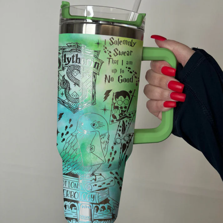 Exclusive: Customized HP STLY Quencher Tumbler 40 oz / 1.2L + *FREE GIFTS Set 5x Straw Covers* - LIMITED EDITION