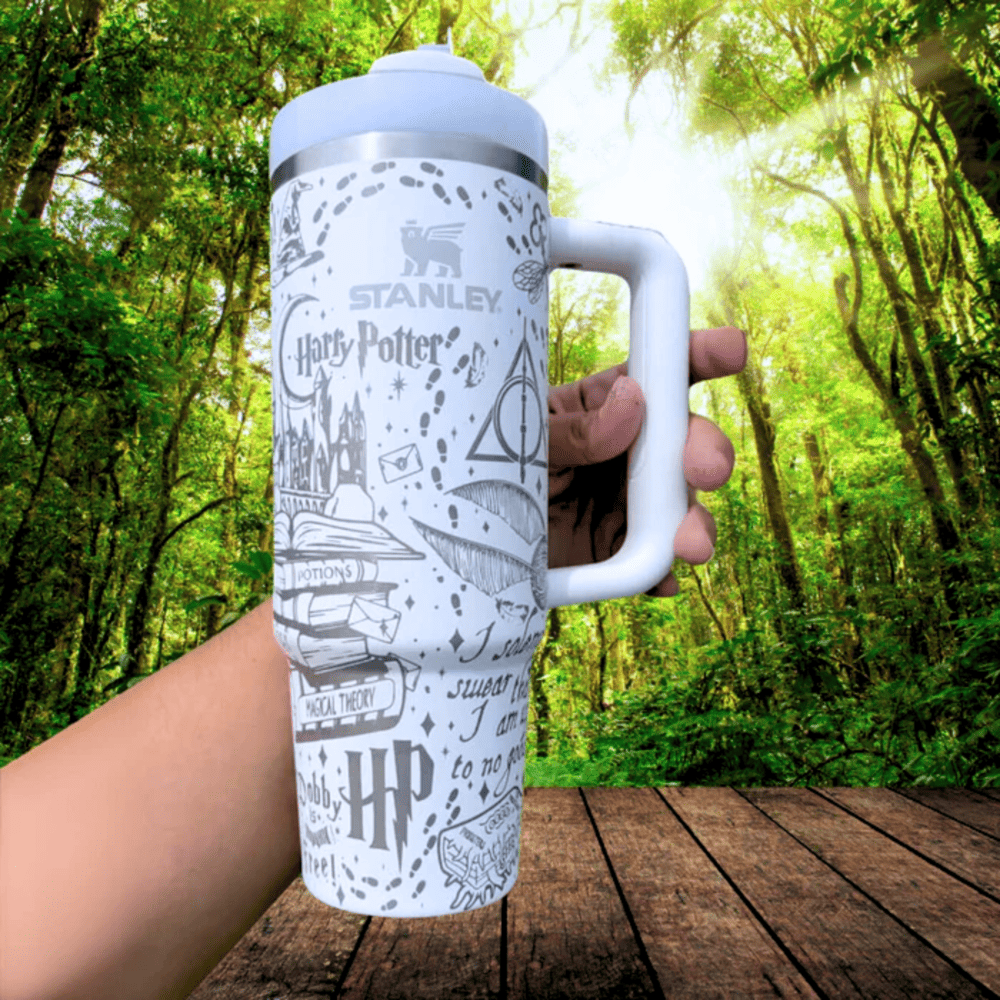 Exclusive: Customized HP STLY Quencher Tumbler 40 oz / 1.2L + *FREE GIFTS Set 5x Straw Covers* - LIMITED EDITION