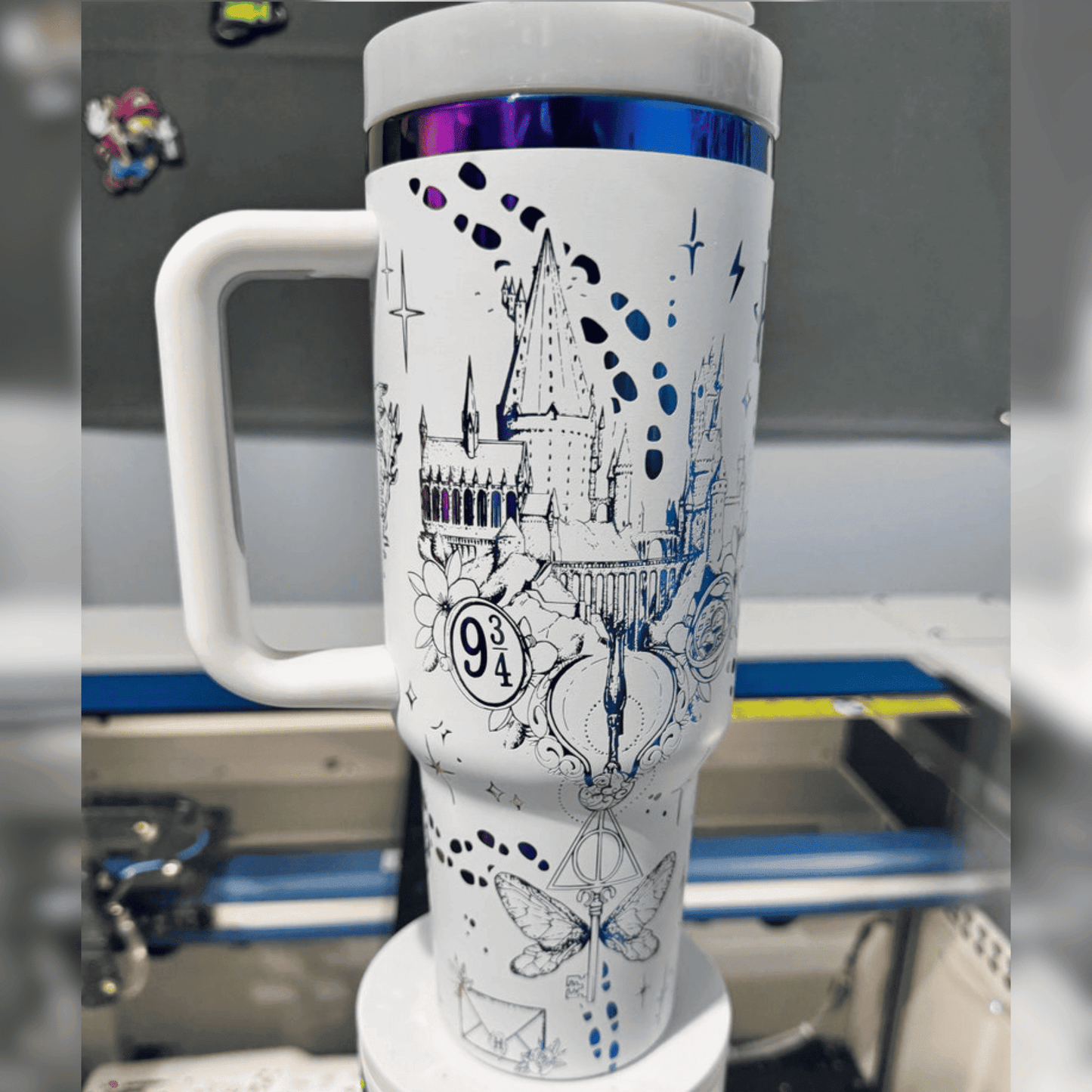 Exclusive: Customized HP STLY Quencher Tumbler 40 oz / 1.2L + *FREE GIFTS Set 5x Straw Covers* - LIMITED EDITION