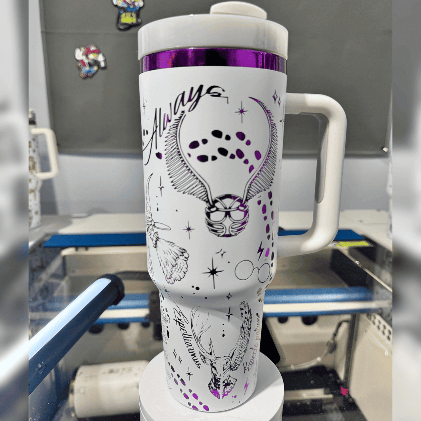 Exclusive: Customized HP STLY Quencher Tumbler 40 oz / 1.2L + *FREE GIFTS Set 5x Straw Covers* - LIMITED EDITION