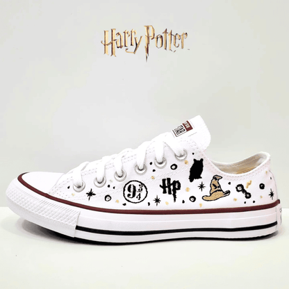 Exclusive: HP Custom All Star Shoes and Sneakers Handmade Embroidery + *FREE GIFTS 1x Pair of Socks* - LIMITED EDITION