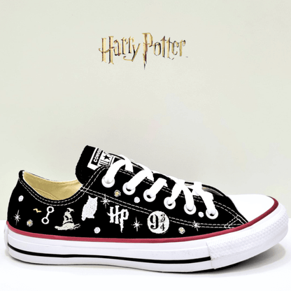 Exclusive: HP Custom All Star Shoes and Sneakers Handmade Embroidery + *FREE GIFTS 1x Pair of Socks* - LIMITED EDITION