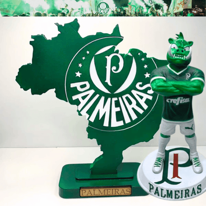 Exclusive: Mascot Statue + Customized Verdão Shield Trophy COMBO + *GIFTS 1x Keychain* - LIMITED EDITION