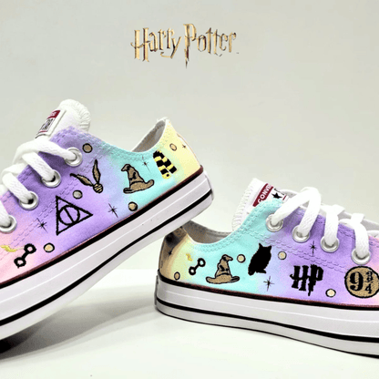 Exclusive: HP Custom All Star Shoes and Sneakers Handmade Embroidery + *FREE GIFTS 1x Pair of Socks* - LIMITED EDITION