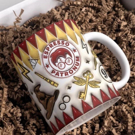 Exclusive: HP Personalized Mug 3D Effect Porcelain 11oz 325ml - LIMITED EDITION