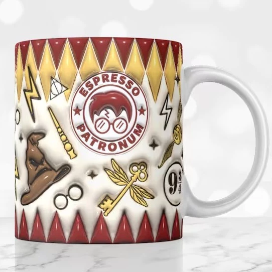 Exclusive: HP Personalized Mug 3D Effect Porcelain 11oz 325ml - LIMITED EDITION