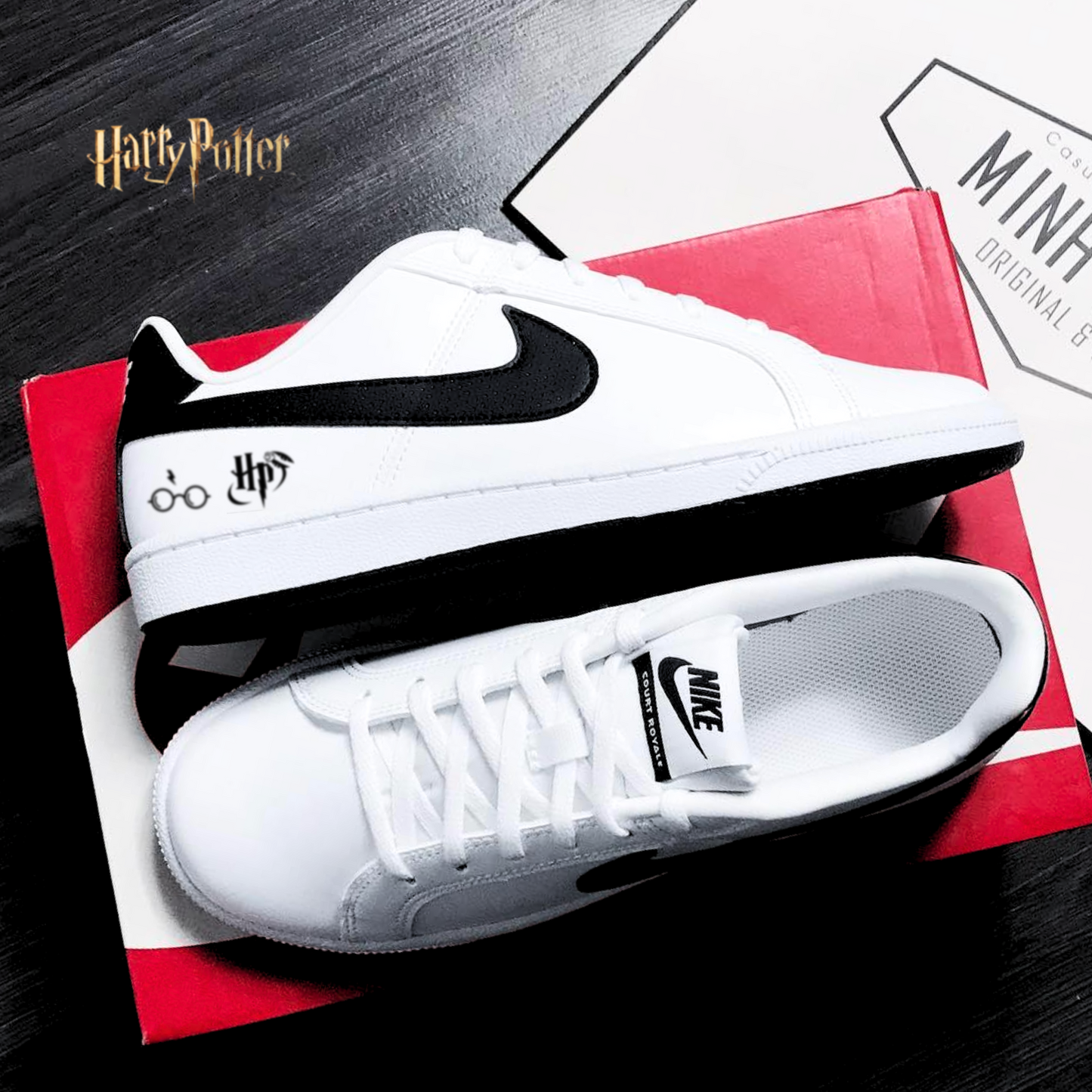 Exclusive: HP CourtRoyale Custom Shoes and Sneakers + *FREE GIFTS 1x Pair of Socks* - LIMITED EDITION