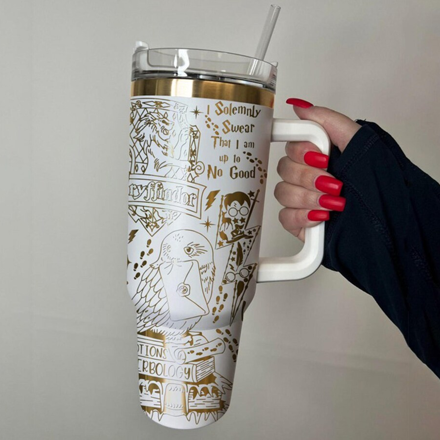 Exclusive: Customized HP STLY Quencher Tumbler 40 oz / 1.2L + *FREE GIFTS Set 5x Straw Covers* - LIMITED EDITION