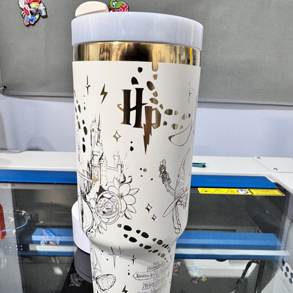 Exclusive: Customized HP STLY Quencher Tumbler 40 oz / 1.2L + *FREE GIFTS Set 5x Straw Covers* - LIMITED EDITION
