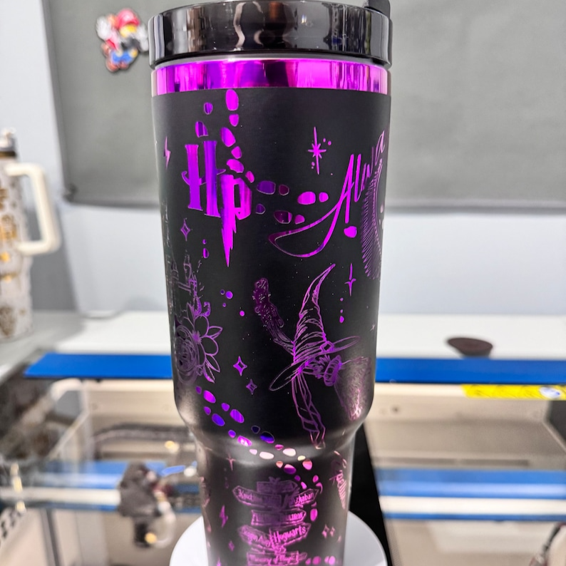 Exclusive: Customized HP STLY Quencher Tumbler 40 oz / 1.2L + *FREE GIFTS Set 5x Straw Covers* - LIMITED EDITION