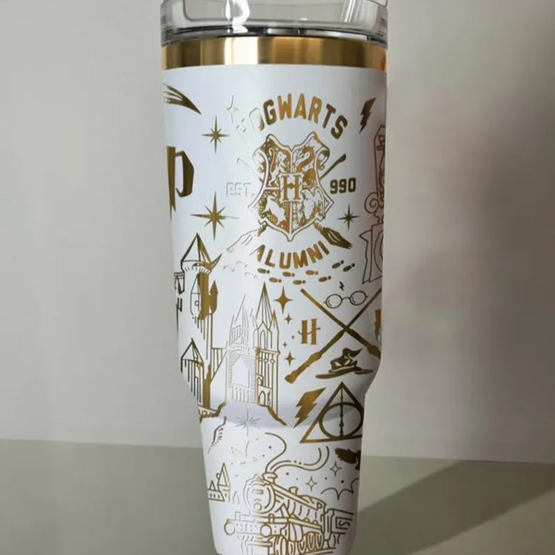 Exclusive: Customized HP STLY Quencher Tumbler 40 oz / 1.2L + *FREE GIFTS Set 5x Straw Covers* - LIMITED EDITION