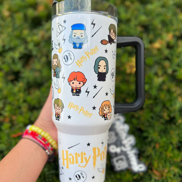 Exclusive: Customized HP STLY Quencher Tumbler 40 oz / 1.2L + *FREE GIFTS Set 5x Straw Covers* - LIMITED EDITION