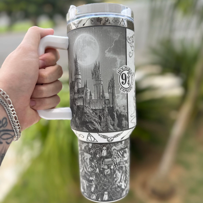 Exclusive: Customized HP STLY Quencher Tumbler 40 oz / 1.2L + *FREE GIFTS Set 5x Straw Covers* - LIMITED EDITION