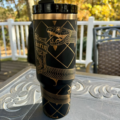 Exclusive: Customized HP STLY Quencher Tumbler 40 oz / 1.2L + *FREE GIFTS Set 5x Straw Covers* - LIMITED EDITION